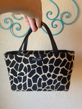 Vintage Kate Spade Animal Print Mini Tote Bag